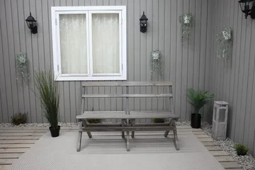 Larios Hagebenk 130 cm - Grå - Hagemøbler - Utesofa - Benker