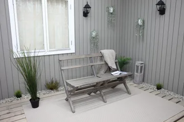 Larios Hagebenk 130 cm - Grå - Hagemøbler - Utesofa - Benker