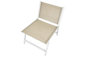 Hagestol sett med 2 Marceddi - Beige, hvit - Hagemøbler - Stoler & Lenestoler - Utelenestoler
