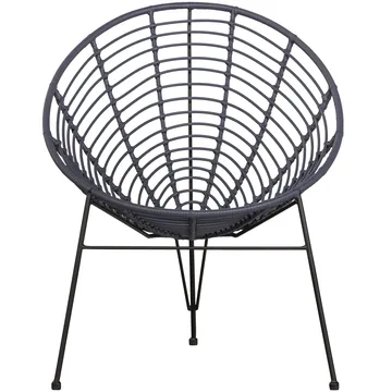 Loungestol Jane 72 cm utendørs - Blekk - Hagemøbler - Stoler & Lenestoler - Utelenestoler