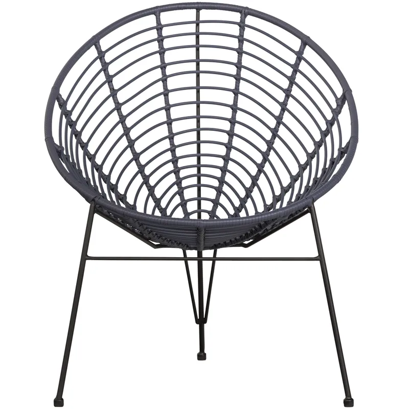 Loungestol Jane 72 cm utendørs - Blekk - Hagemøbler - Stoler & Lenestoler - Utelenestoler