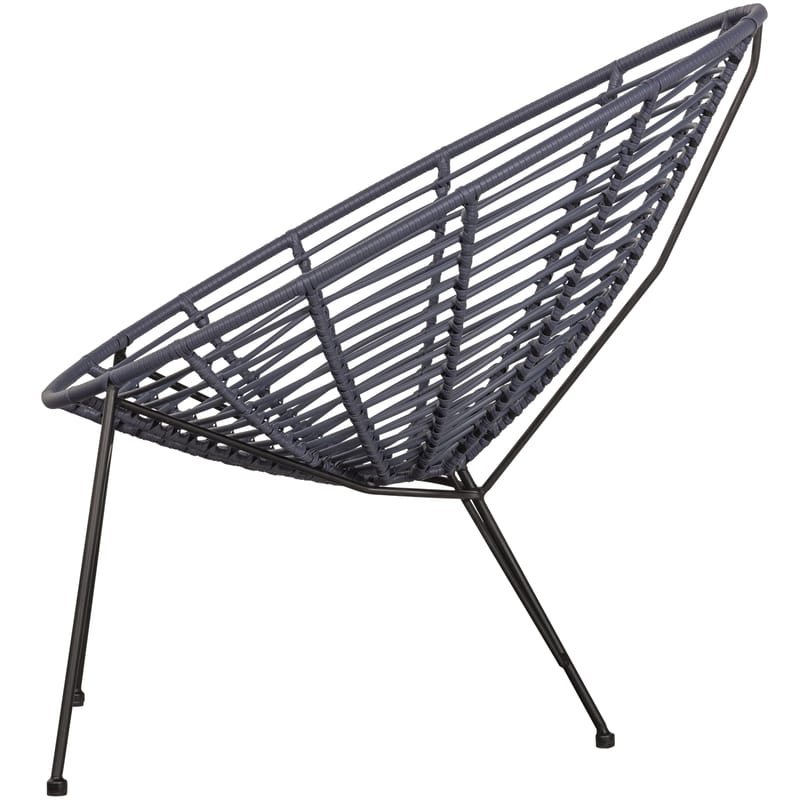 Loungestol Jane 72 cm utendørs - Blekk - Hagemøbler - Stoler & Lenestoler - Utelenestoler