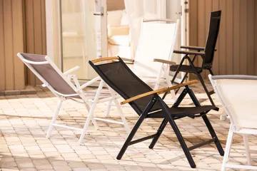 Las Vegas Regulerbar Stol - Svart/Teak - Hagemøbler - Stoler & Lenestoler - Posisjonsstol