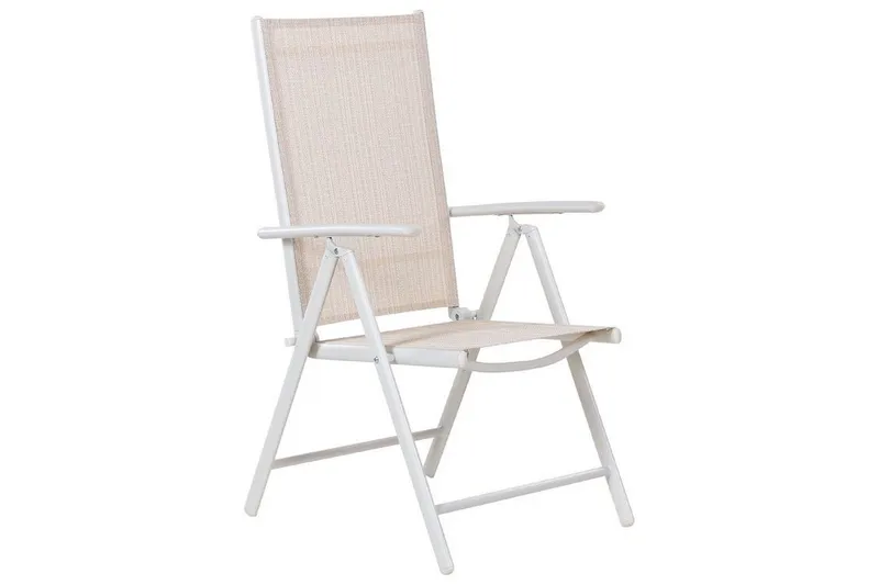 Positionsstol Beige, Vit - Hagemøbler - Stoler & Lenestoler - Posisjonsstol