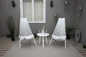 Wellner Lenestol - Hvit - Hagemøbler - Stoler & Lenestoler - Utelenestoler