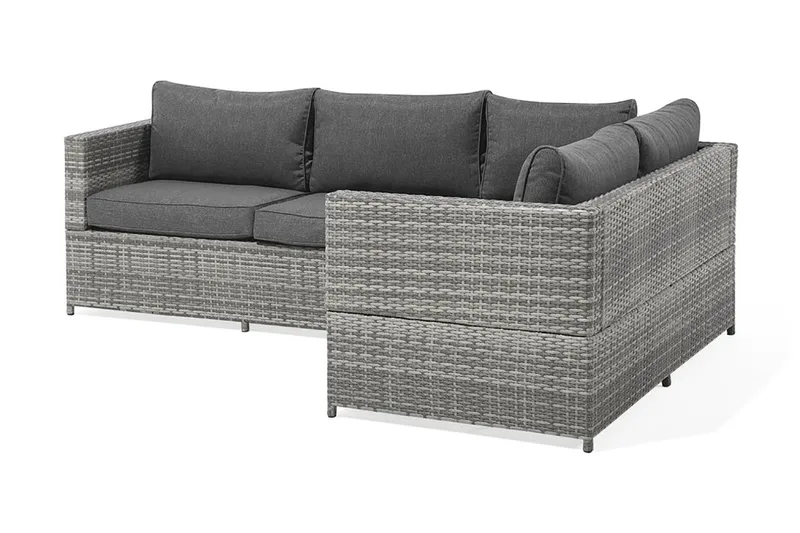 Avola Loungegruppe 212 cm - Grå - Hagemøbler - Loungemøbler - Loungesett