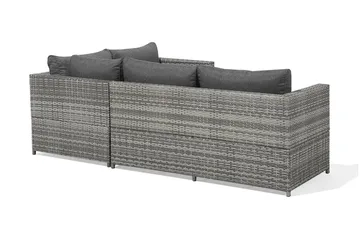 Avola Loungegruppe 212 cm - Grå - Hagemøbler - Loungemøbler - Loungesett