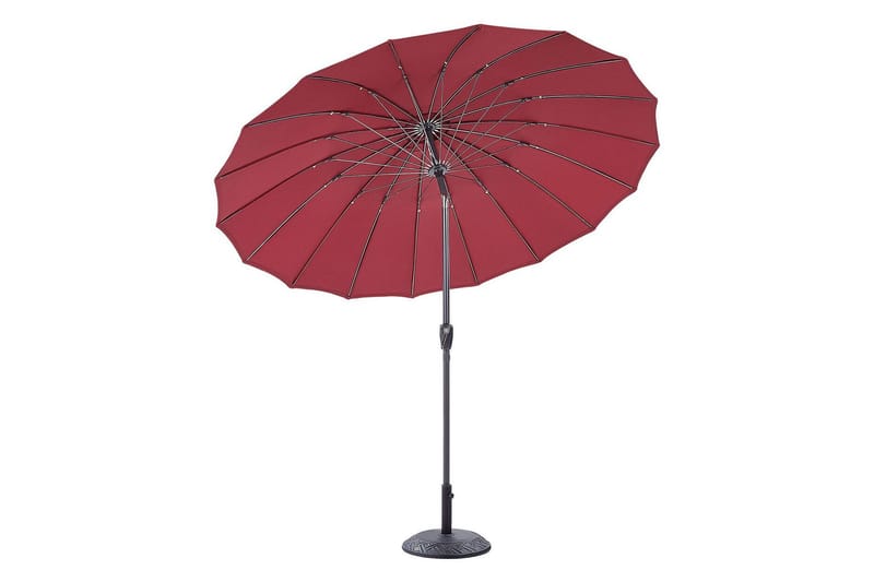 Faenza Parasol 255 cm - Rød Svart - Hagemøbler - Solbeskyttelse - Parasoller - Balkongparasoll