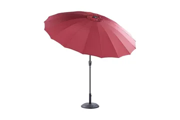 Faenza Parasol 255 cm - Rød Svart - Hagemøbler - Solbeskyttelse - Parasoller - Balkongparasoll