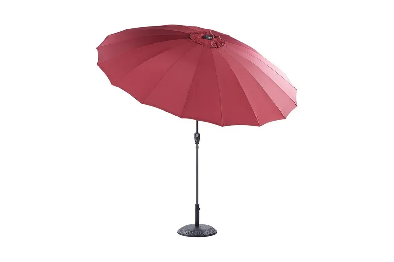 Faenza Parasol 255 cm - Rød Svart - Hagemøbler - Solbeskyttelse - Parasoller - Balkongparasoll