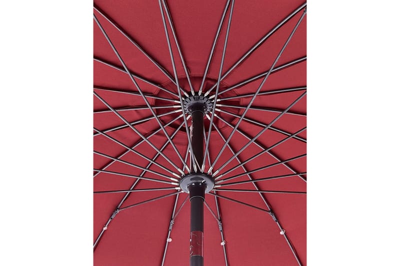 Faenza Parasol 255 cm - Rød Svart - Hagemøbler - Solbeskyttelse - Parasoller - Balkongparasoll