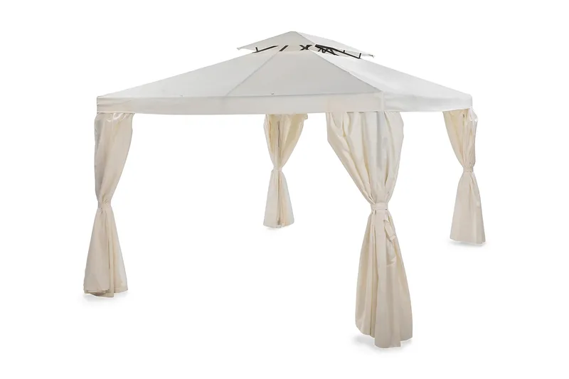 Bermuda komplett paviljong inkl. tak og vegger 3x3 m - Offwhite