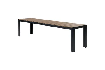 Matsalsset Beliani Nardo Ljus trä/svart Light wood||Black - Hagemøbler - Hagegruppe - Spisegrupper hage
