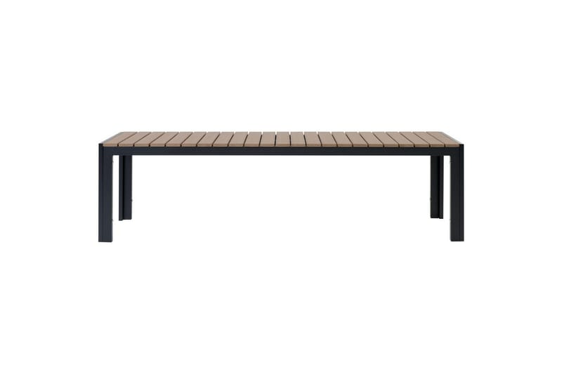 Matsalsset Beliani Nardo Ljus trä/svart Light wood||Black - Hagemøbler - Hagegruppe - Spisegrupper hage