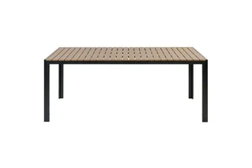Matsalsset Beliani Nardo Ljus trä/svart Light wood||Black - Hagemøbler - Hagegruppe - Spisegrupper hage