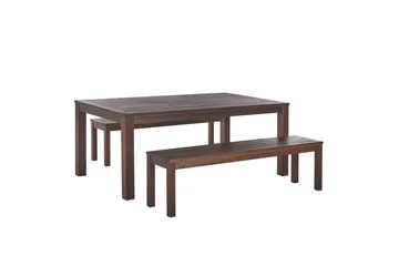 Matsalsset Beliani Tuscania Dark wood - Hagemøbler - Hagegruppe - Spisegrupper hage