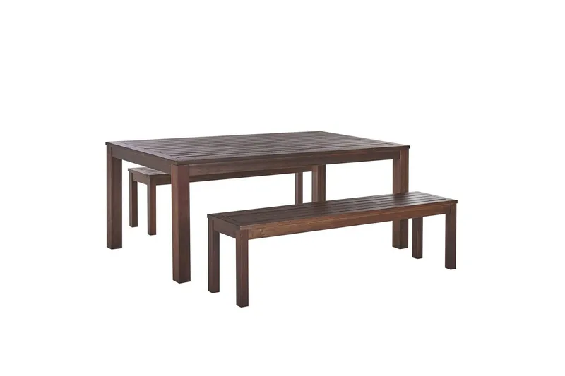 Matsalsset Beliani Tuscania Dark wood - Hagemøbler - Hagegruppe - Spisegrupper hage