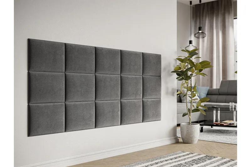 Lornel Stoppet Veggpanel 40x30 cm - Grå - Hus & oppussing - Bygg - Gulv, vegg & tak - Gulv & veggkledning - Veggplater