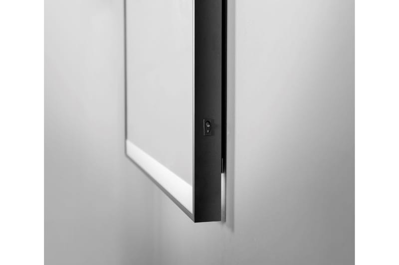 Knutby Baderomsspeil 60 cm LED-Lys - Svart - Hus & oppussing - Kjøkken & bad - Baderom - Baderomsmøbler & baderomsinnredning - Baderomsspeil