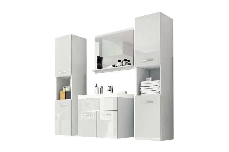 Baderomsmøbler Delorimier XL 35 cm - Hvit - Hus & oppussing - Kjøkken & bad - Baderom - Baderomsmøbler & baderomsinnredning - Komplette møbelpakker