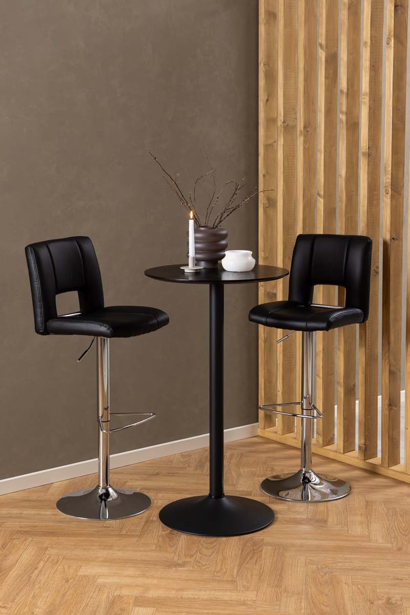 Barbord HOME4YOU Ibiza D60x105 cm svart ask - svart ask - Husholdning - Bar & vin - Barmøbler
