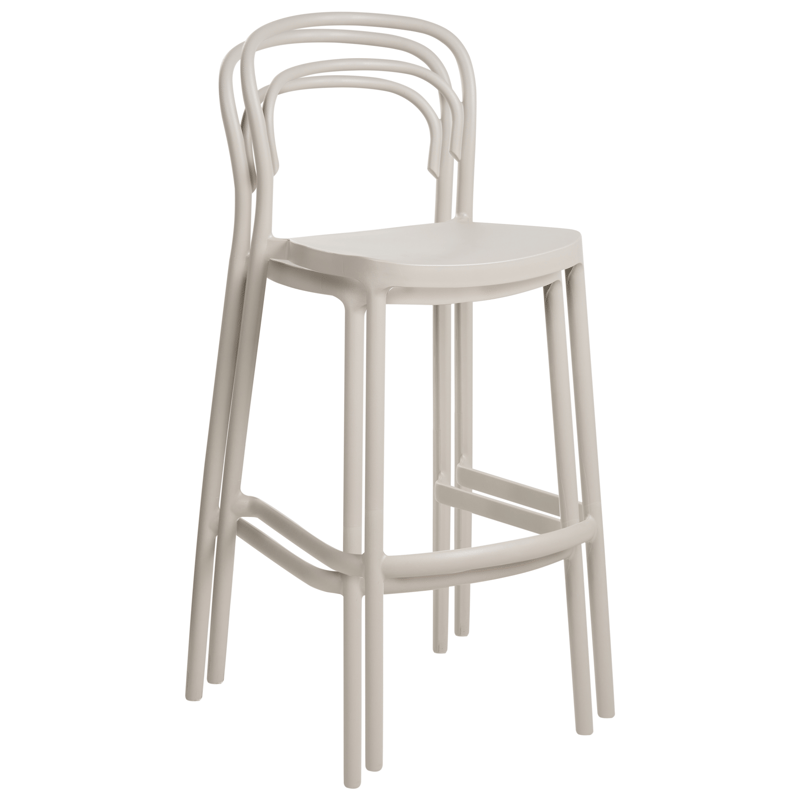 Barstol utendørs Porano - Beige - Husholdning - Bar & vin - Barmøbler