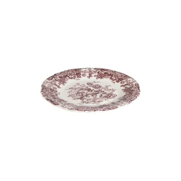 Middagsservise (24 deler) Opviq Antigue Fulya 24 (32 x 36 x 41 cm) Hvit Mørk bordeaux - Hvit og mørk burgunder - Husholdning - Servering & borddekking - Tallerkener