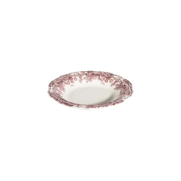 Middagsservise (24 deler) Opviq Antigue Fulya 24 (32 x 36 x 41 cm) Hvit Mørk bordeaux - Hvit og mørk burgunder - Husholdning - Servering & borddekking - Tallerkener