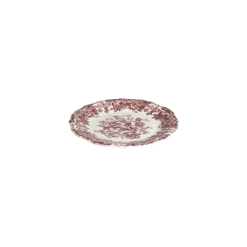 Middagsservise (24 deler) Opviq Antigue Fulya 24 (32 x 36 x 41 cm) Hvit Mørk bordeaux - Hvit og mørk burgunder - Husholdning - Servering & borddekking - Tallerkener