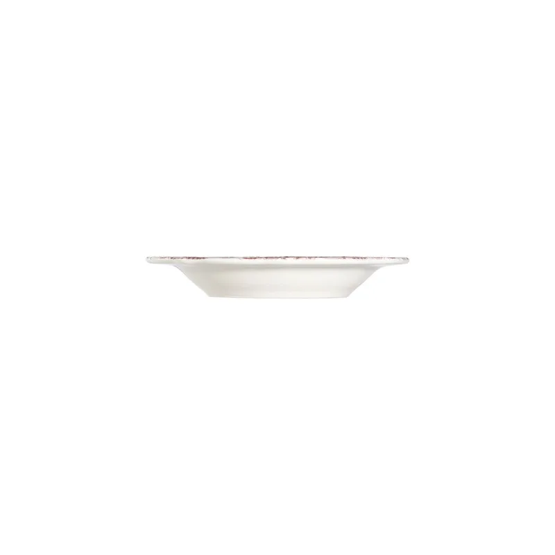 Middagsservise (24 deler) Opviq Antigue Fulya 24 (32 x 36 x 41 cm) Hvit Mørk bordeaux - Hvit og mørk burgunder - Husholdning - Servering & borddekking - Tallerkener