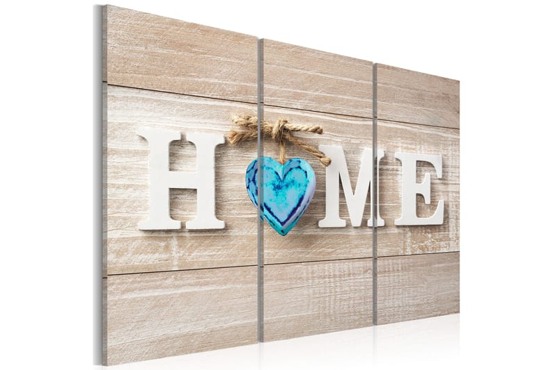 Bilde Home Blue Love 90x60 - Artgeist sp. z o. o. - Innredning - Bilder & kunst - Lerretsbilder