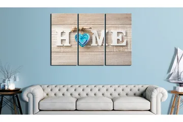 Bilde Home Blue Love 90x60 - Artgeist sp. z o. o. - Innredning - Bilder & kunst - Lerretsbilder
