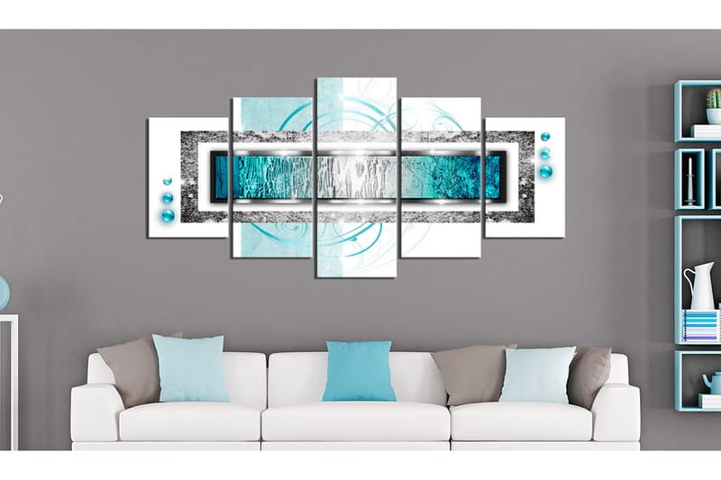 Bilde Turquoise Blizzard 200x100 - Artgeist sp. z o. o. - Innredning - Bilder & kunst - Lerretsbilder