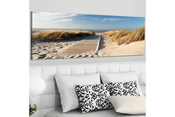 Bilde Ubevoktet Strand 150x50 - Artgeist sp. z o. o. - Innredning - Bilder & kunst - Lerretsbilder