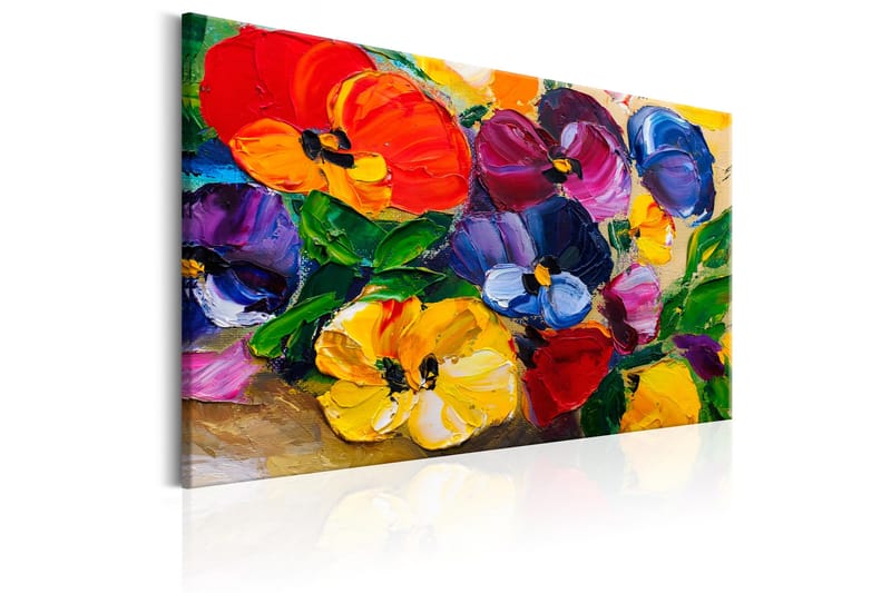 Tavle Spring Pansies 60X40 - Artgeist sp. z o. o. - Innredning - Bilder & kunst - Lerretsbilder