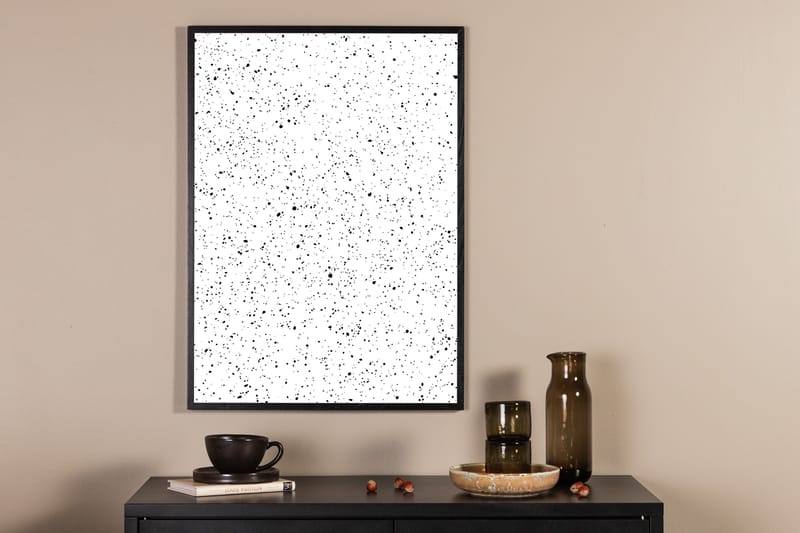 Plakat - Dots - 21x30, Hvit
