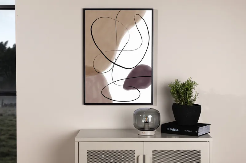 Poster Lines 21x30 cm - Beige - Innredning - Bilder & kunst - Posters