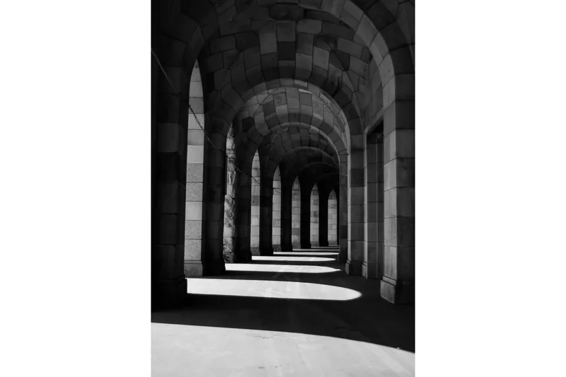Poster Walkway 21x30 cm, Beige