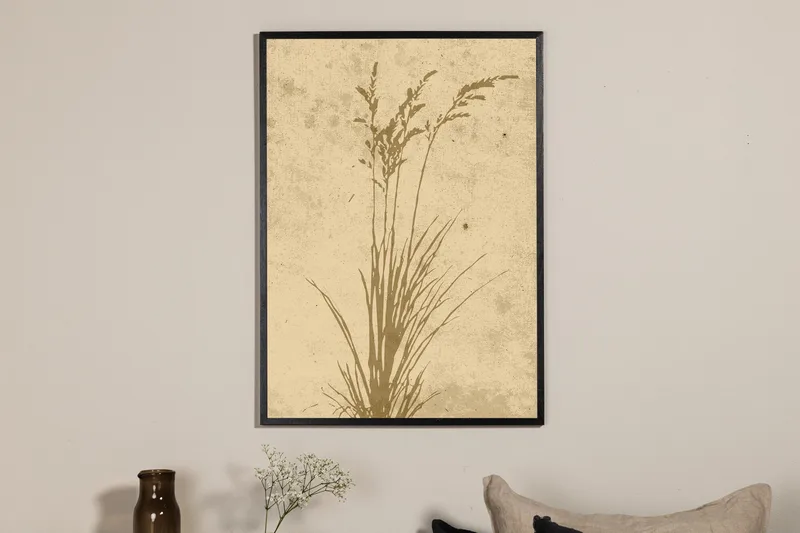 Poster Plant art 21x30 cm - Beige - Innredning - Bilder & kunst - Posters