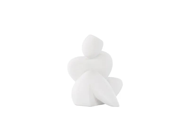 Floda Skulptur 9x14 cm, Hvit