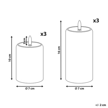 LED-lys Noisette Set med 6 - Hvit - Innredning - Julepynt & helgedekorasjon - Julepynt & juledekorasjon - Lys jul