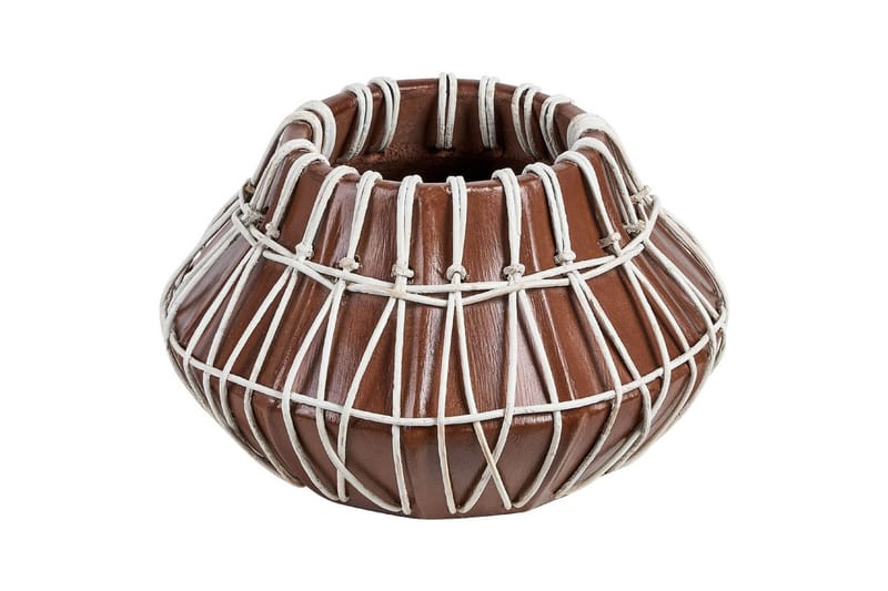 Dekorationsvas Beliani Kluet Brown||Beige