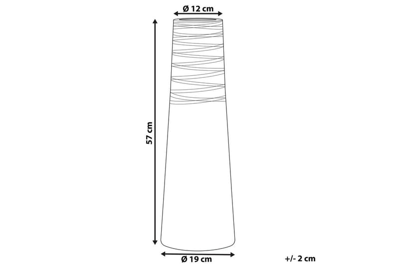 Dekorationsvas Beliani Tarragona White||Grey - Innredning - Vaser