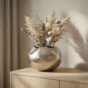 Harvik bordvase 30 cm i aluminium - Sølv - Innredning - Vaser