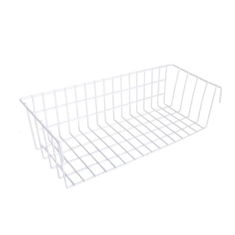 Dekorativ Veggdekor 16x38 cm - Hvit - Oppbevaring - Oppbevaring til småting - Kurver - Trådkurve