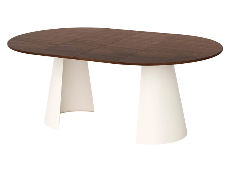 Aurion Spisebord rundt uttrekkbart 120-196 cm - svart - Møbler - Bord - Spisebord & kjøkkenbord