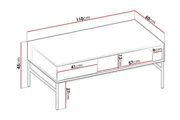 Basici Sofabord 110 cm - Brun - Møbler - Bord - Sofabord