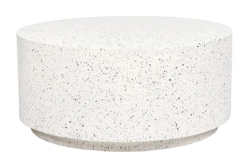 Bruder Sofabord 90 cm Rund, Hvit