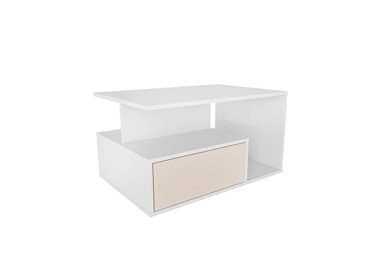 Bulvari Stuebord 90 cm - Beige/Hvit - Møbler - Bord - Sofabord
