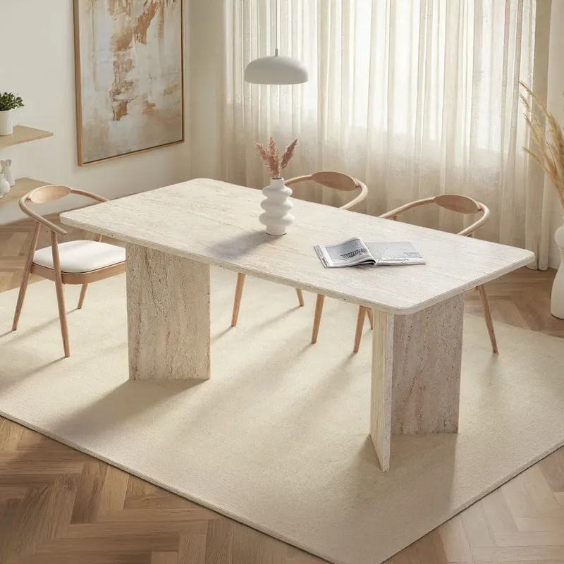 Cadron spisebord 180 cm rektangulært - Travertin - Møbler - Bord - Spisebord & kjøkkenbord